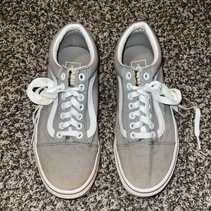 Gray/White Vans Sneakers